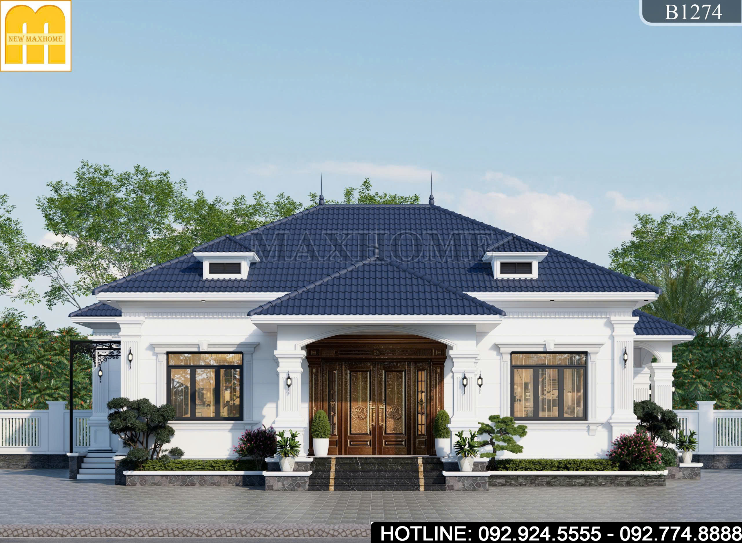Chiêm ngưỡng mẫu cấp 4 mái Nhật tân cổ tại quê nhà Hưng Yên | MH47108
