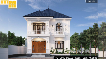 Mẫu 2 tầng mái Nhật tân cổ điện 4 phòng ngủ tại Ninh Bình | MH47096