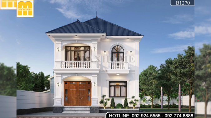Mẫu 2 tầng mái Nhật tân cổ điện 4 phòng ngủ tại Ninh Bình | MH47096
