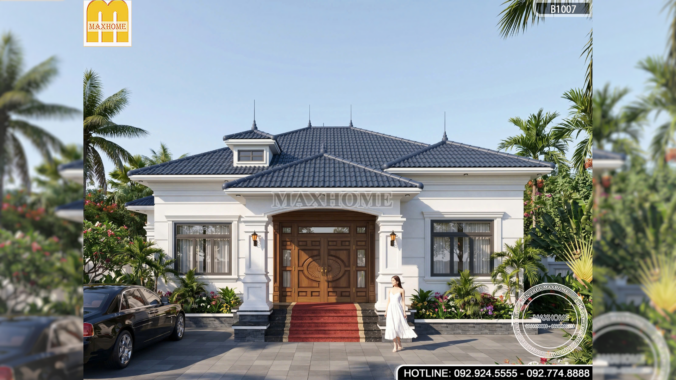 Mẫu cấp 4 mái Nhật tân cổ điển được ưa chuộng năm 2026 | MH46896