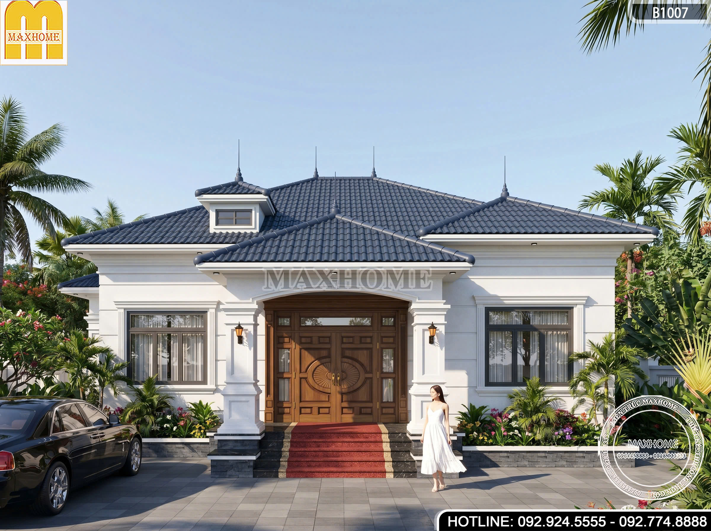 Mẫu cấp 4 mái Nhật tân cổ điển được ưa chuộng năm 2026 | MH46896