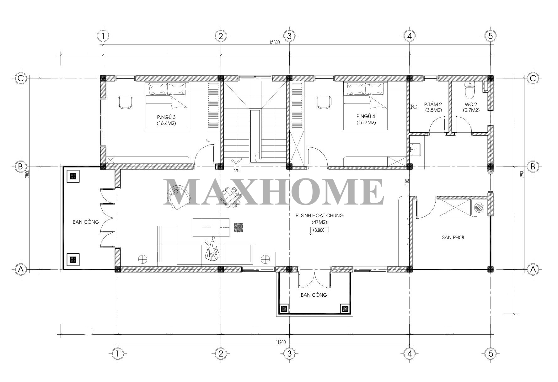 Mẫu nhà 2 tầng mái Nhật tân cổ đẹp mê li tại Nghệ An