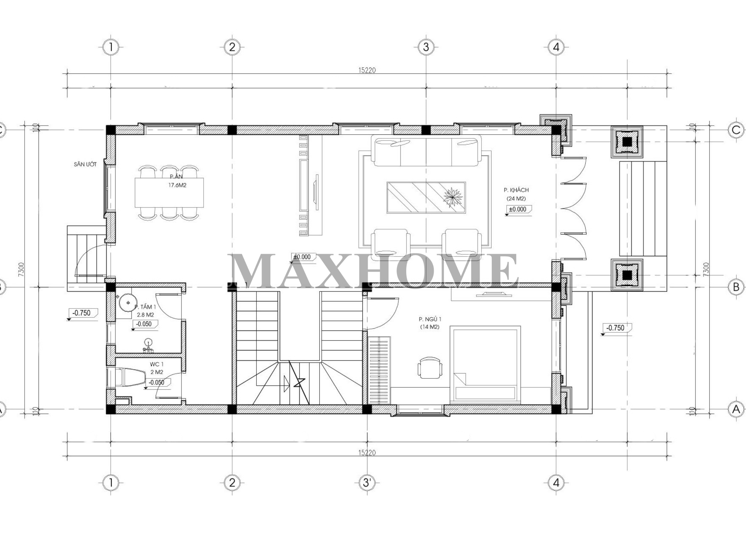 Mẫu nhà 2 tầng mái Nhật tân cổ điển đơn giản, đầy đủ công năng | MH46831 Mẫu nhà 2 tầng mái Nhật tân cổ điển đơn giản, đầy đủ công năng | MH46831