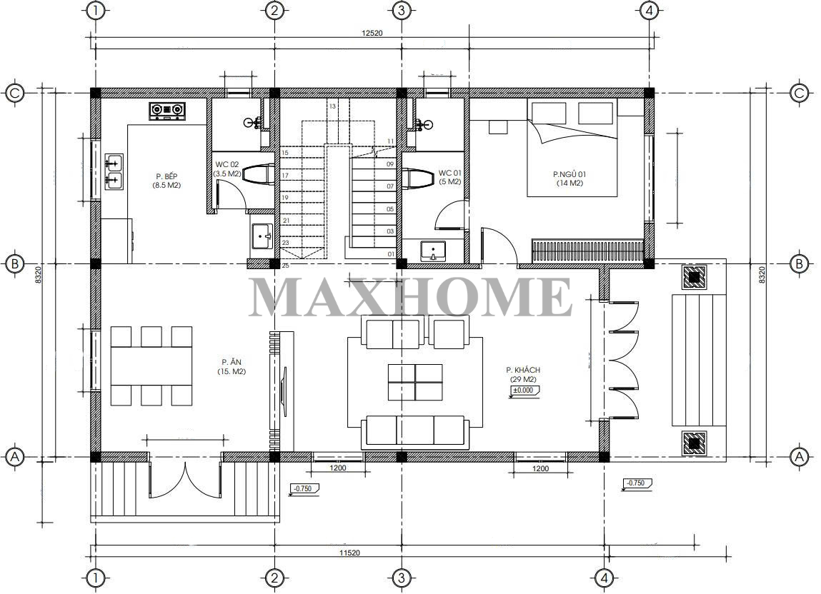 Mê mẩn với mẫu 2 tầng mái Nhật tuyệt đẹp tại Hà Nội 