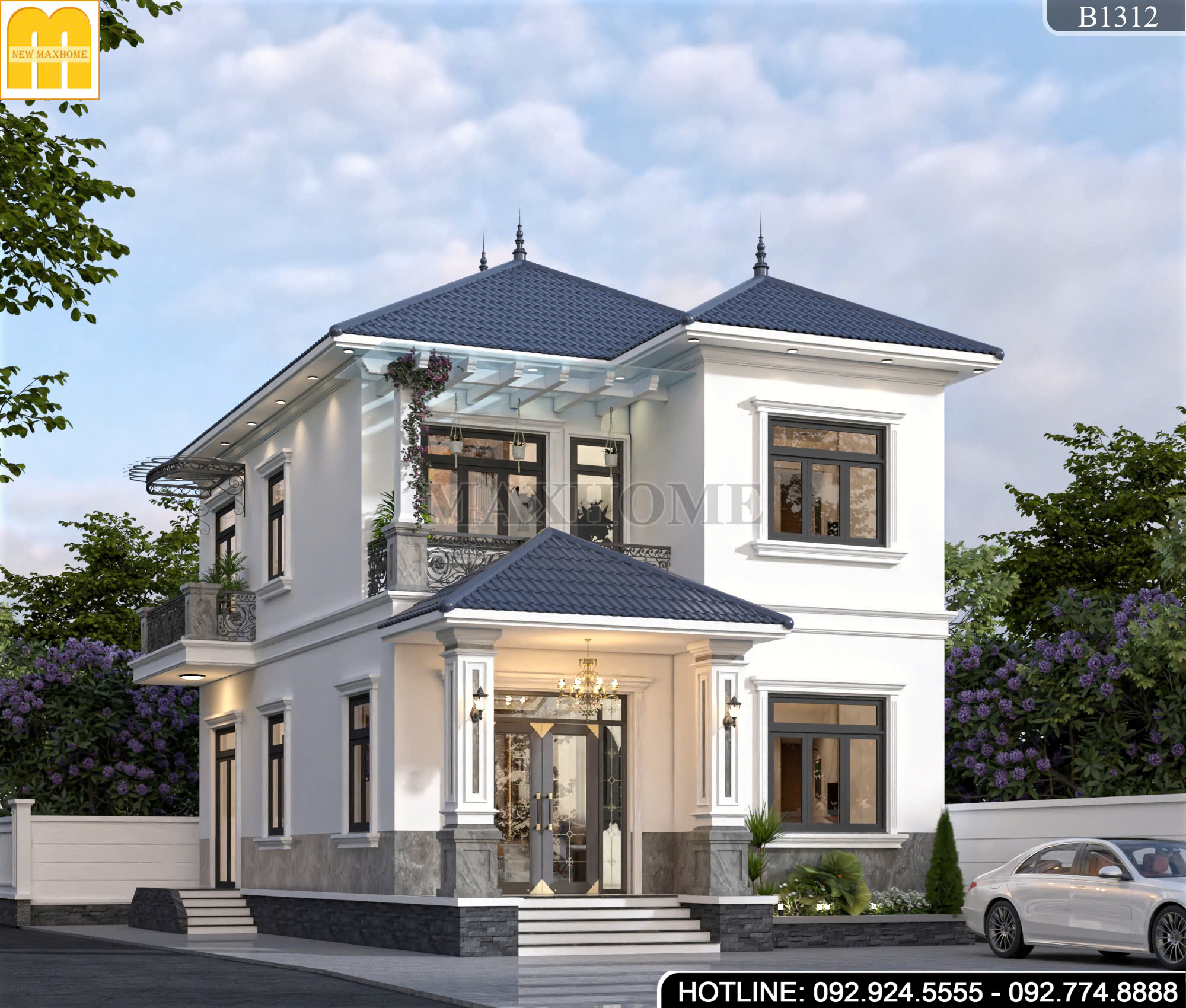 Mê mẩn với mẫu 2 tầng mái Nhật tuyệt đẹp tại Hà Nội 