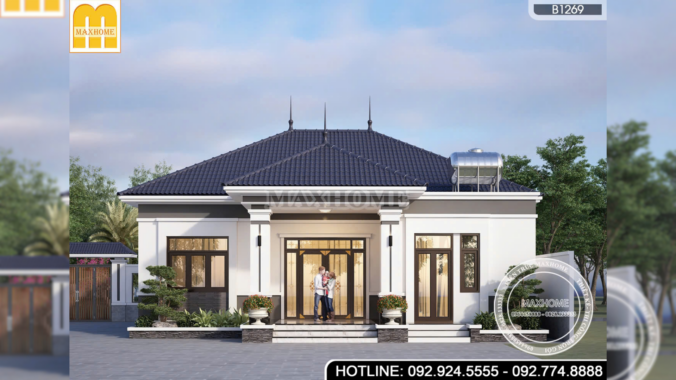 Ngắm nhìn mẫu nhà mái Nhật 3 gian đơn giản, đầy đủ công năng | MH47089
