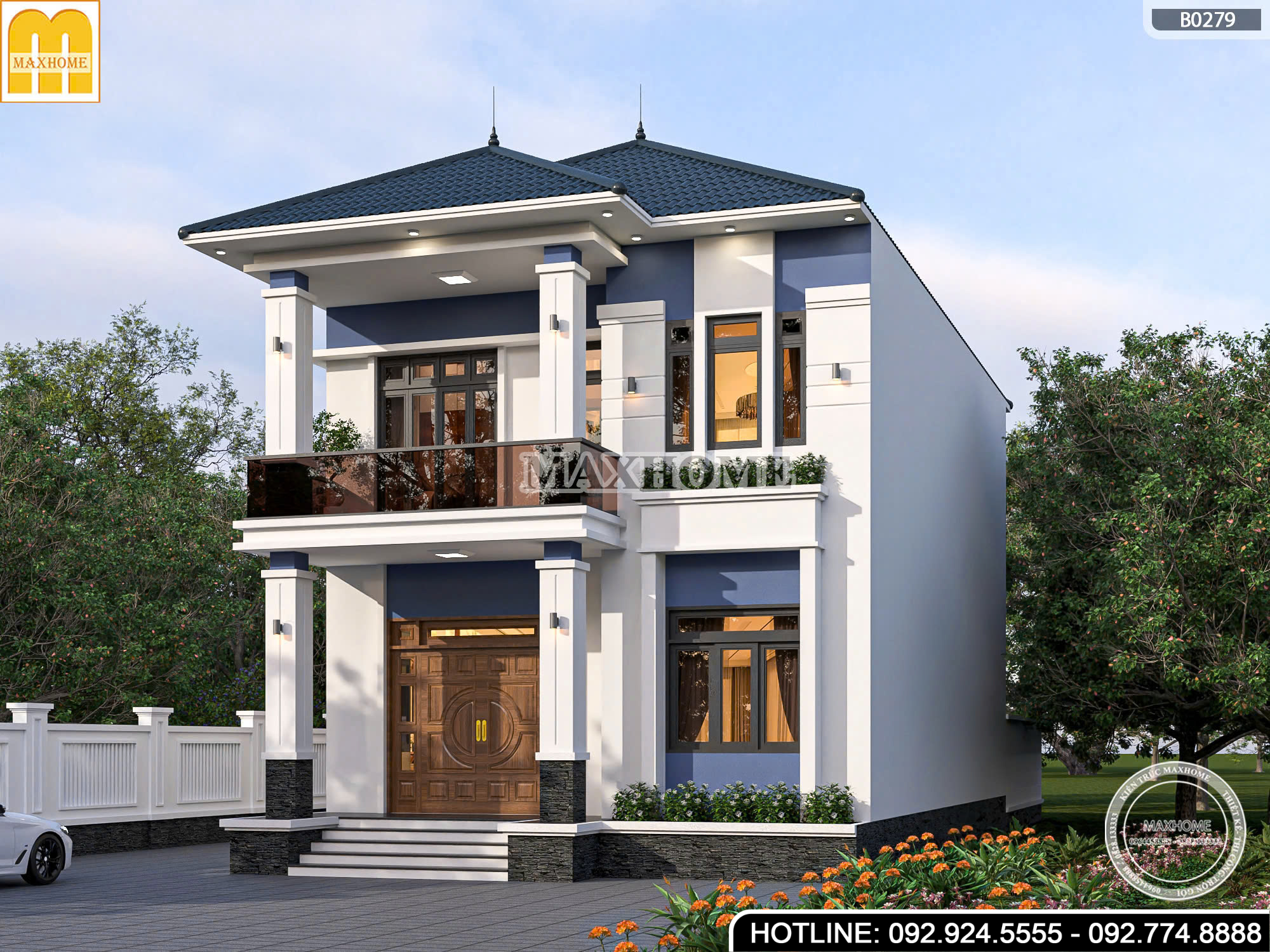 Sở hữu mẫu nhà 2 tầng mái Nhật hiện đại tại Hải Phòng | MH46229