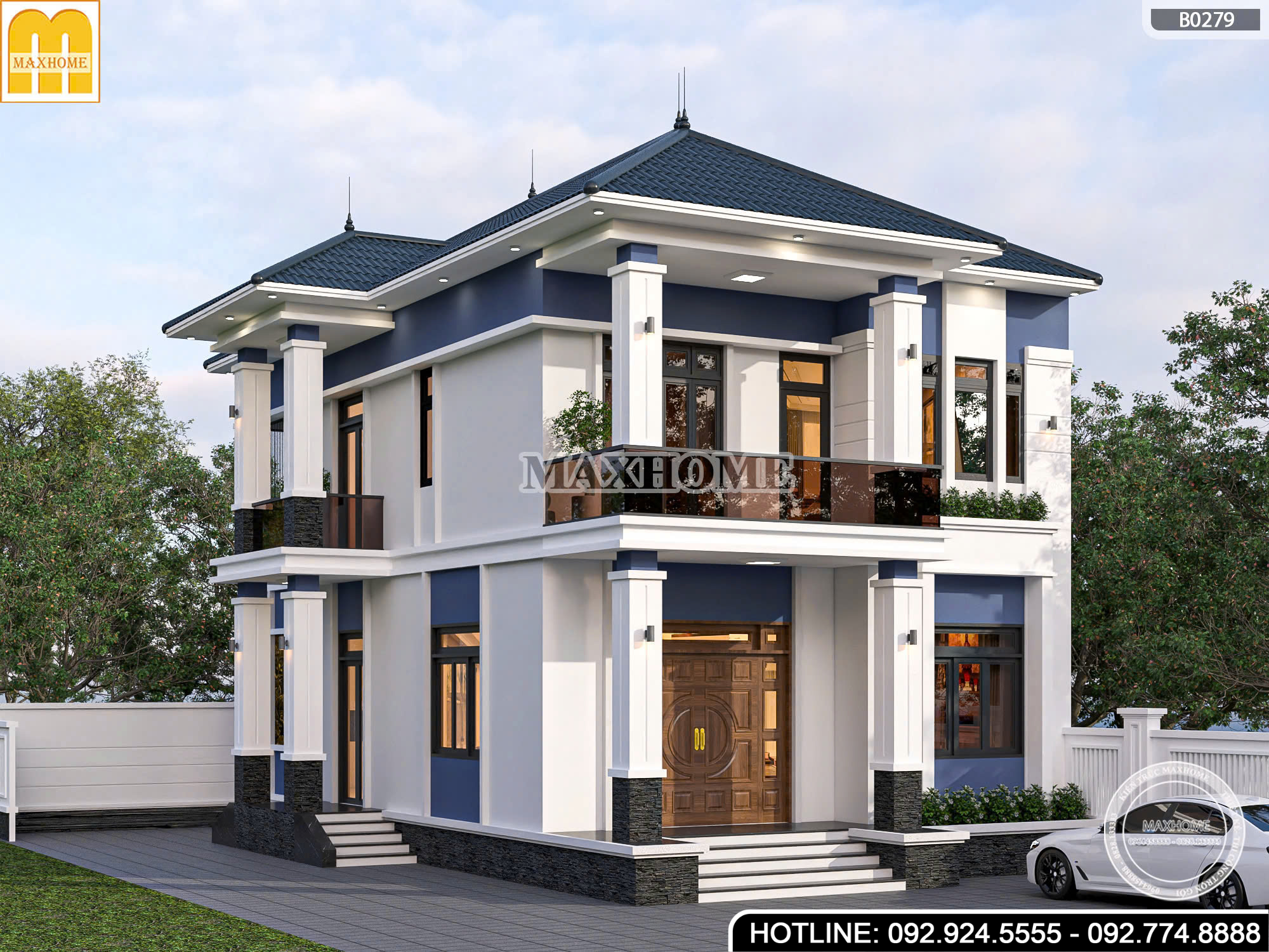 Sở hữu mẫu nhà 2 tầng mái Nhật hiện đại tại Hải Phòng | MH46229