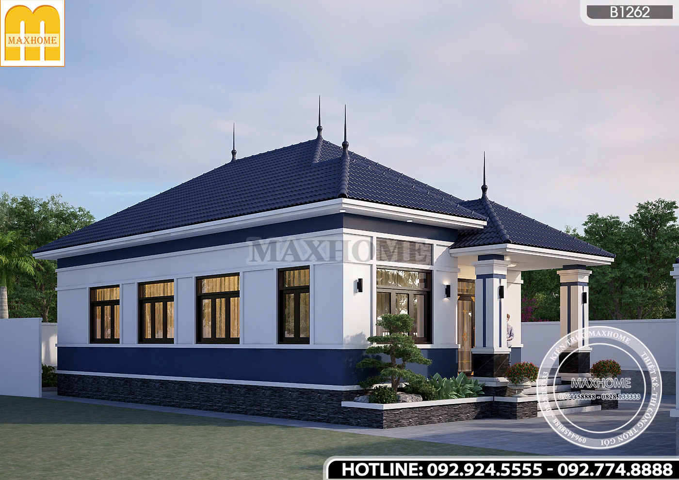 Tham khảo mẫu mái Nhật công năng 3 phòng ngủ, chi phí tối ưu | MH47069 Tham khảo mẫu mái Nhật công năng 3 phòng ngủ, chi phí tối ưu | MH47069