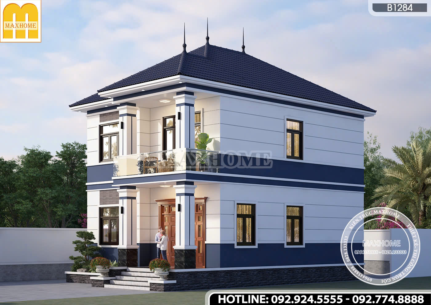 Thiết kế 2 tầng mái Nhật hiện đại đẹp mãn nhãn tại Thanh Hóa | MH47103 Thiết kế 2 tầng mái Nhật hiện đại đẹp mãn nhãn tại Thanh Hóa | MH47103
