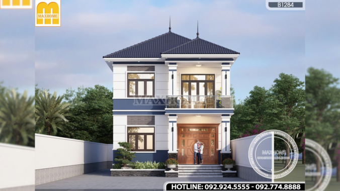 Thiết kế 2 tầng mái Nhật hiện đại đẹp mãn nhãn tại Thanh Hóa | MH47103
