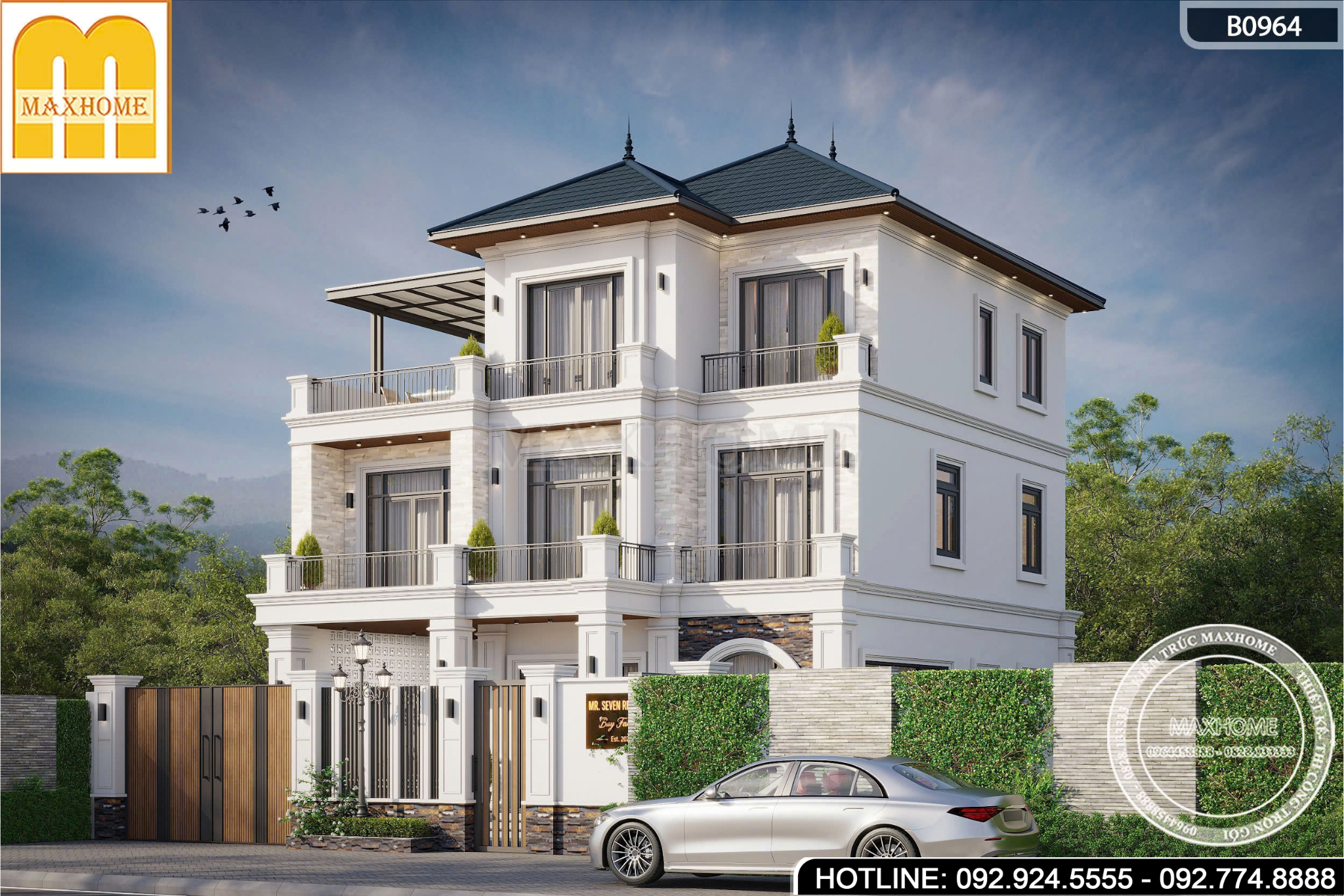 Nhà 3 Tầng Mái Nhật | MH47022