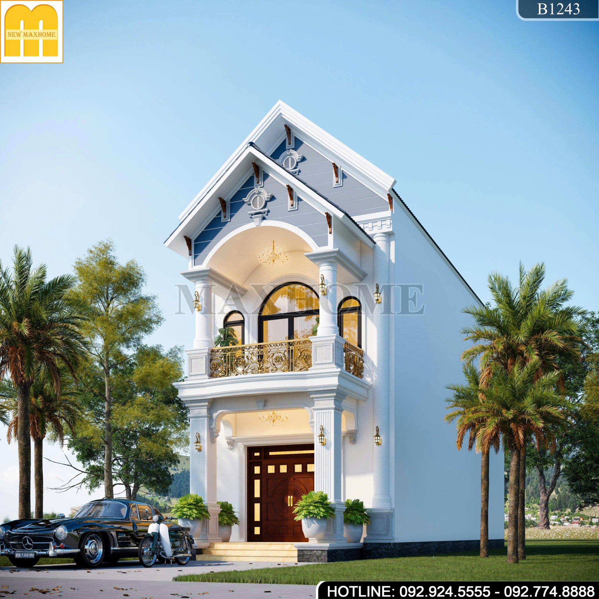 Thiết Kế Nhà 2 Tầng Mái Thái | MH47161