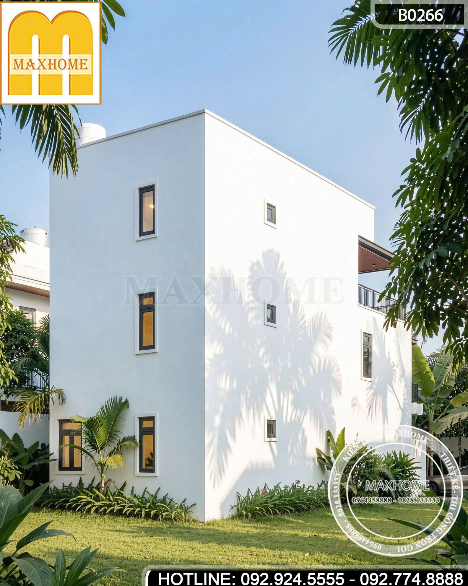 Mẫu nhà 3 tầng hiện đại | MH46948