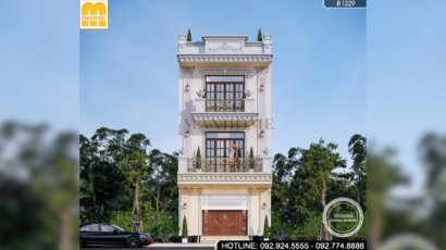 Mẫu nhà 3 tầng 1 tum tân cổ điển | MH47123