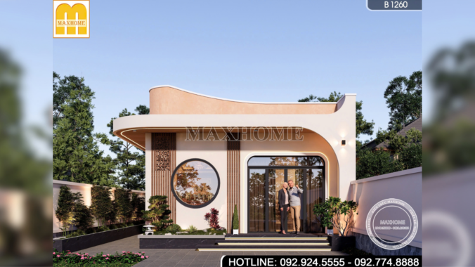 Mẫu Nhà Cấp 4 Mái Bằng Đẹp, Giá Rẻ | MH47085