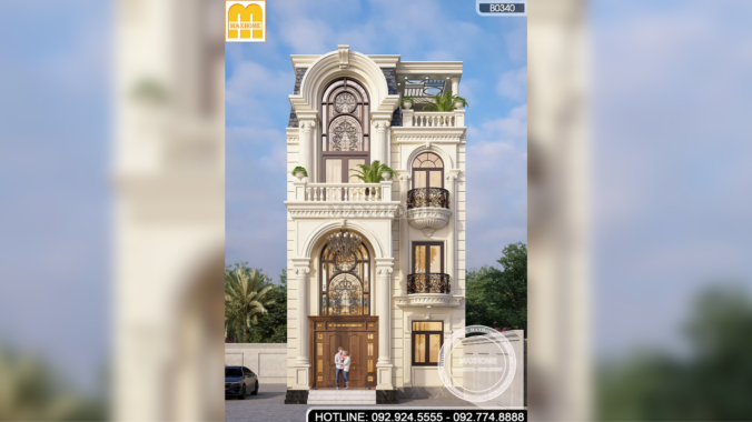 Biệt Thự 3 Tầng Tân Cổ Điển Đẹp | MH46357