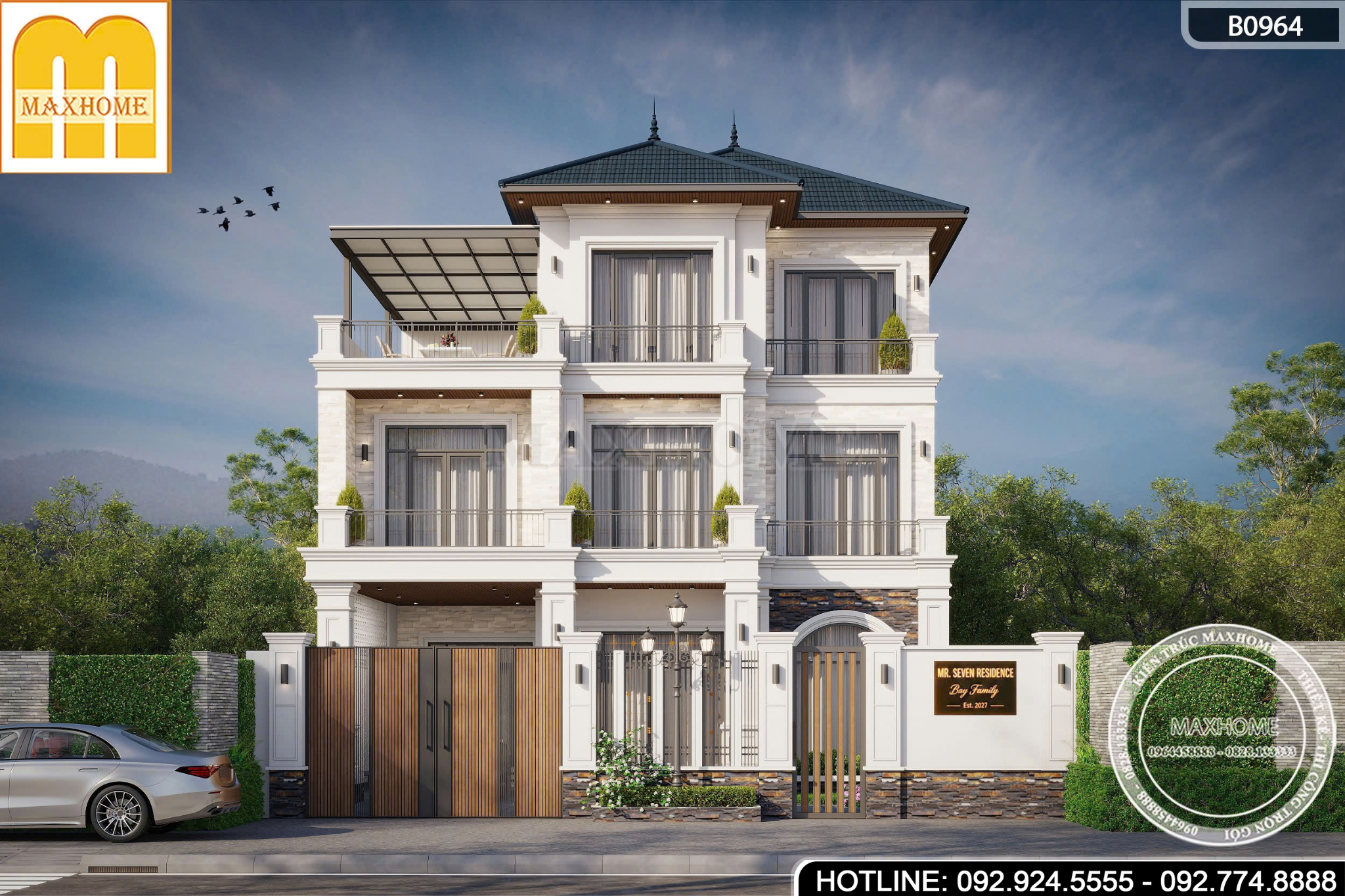 Nhà 3 Tầng Mái Nhật | MH47022