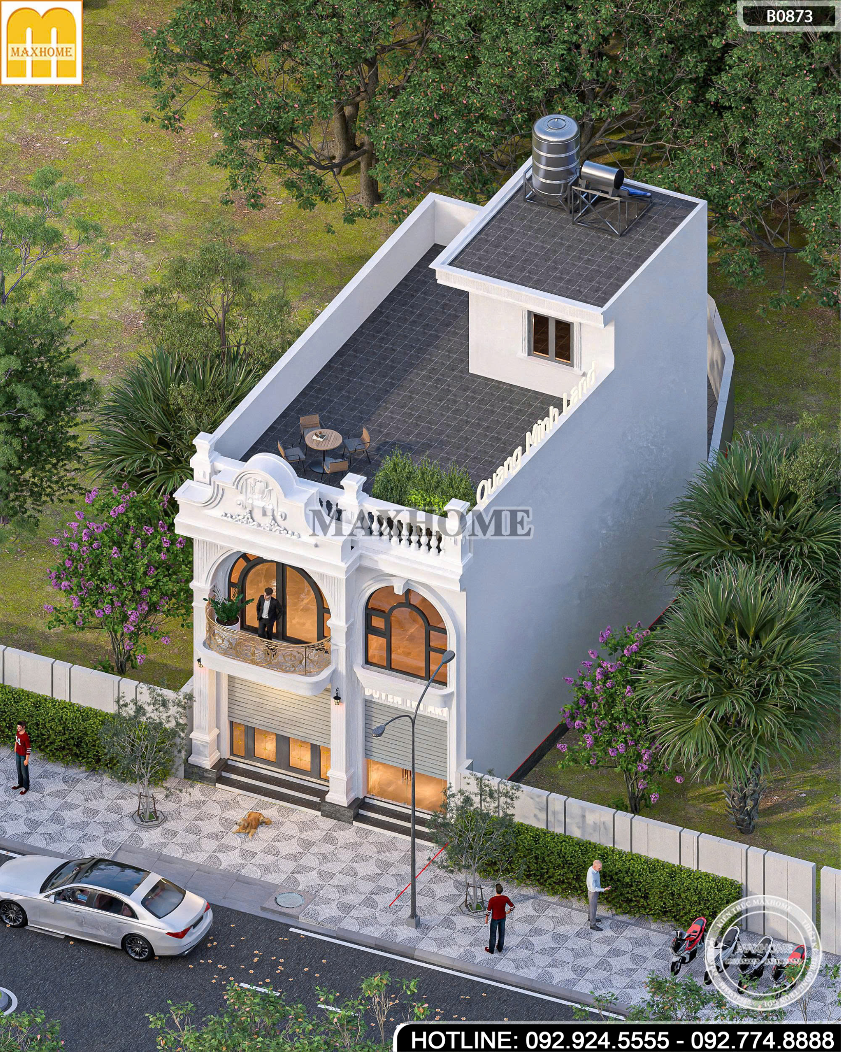 Mẫu Nhà 2 Tầng Tân Cổ Điển | MH46864