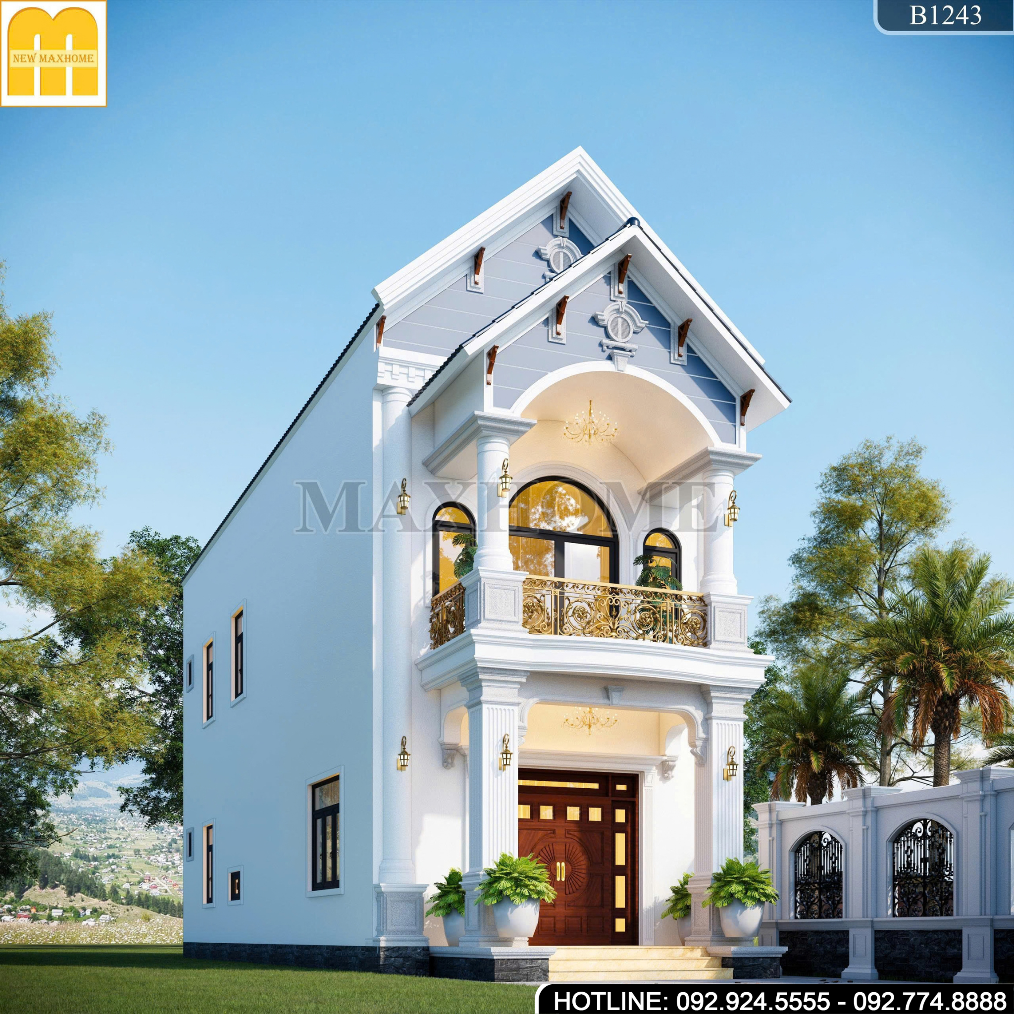 Thiết Kế Nhà 2 Tầng Mái Thái | MH47161