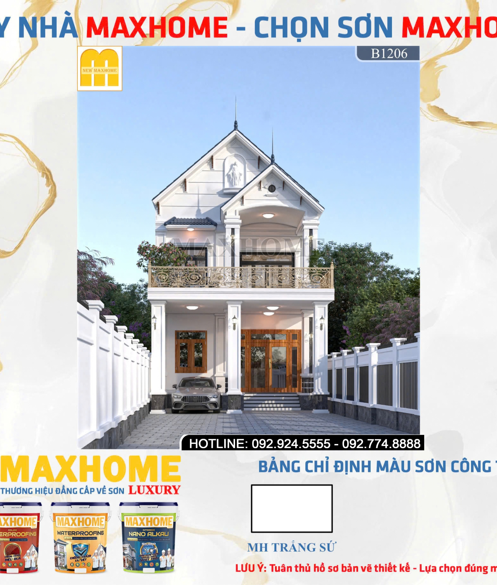 Nhà 2 tầng mái Thái  | MH47174