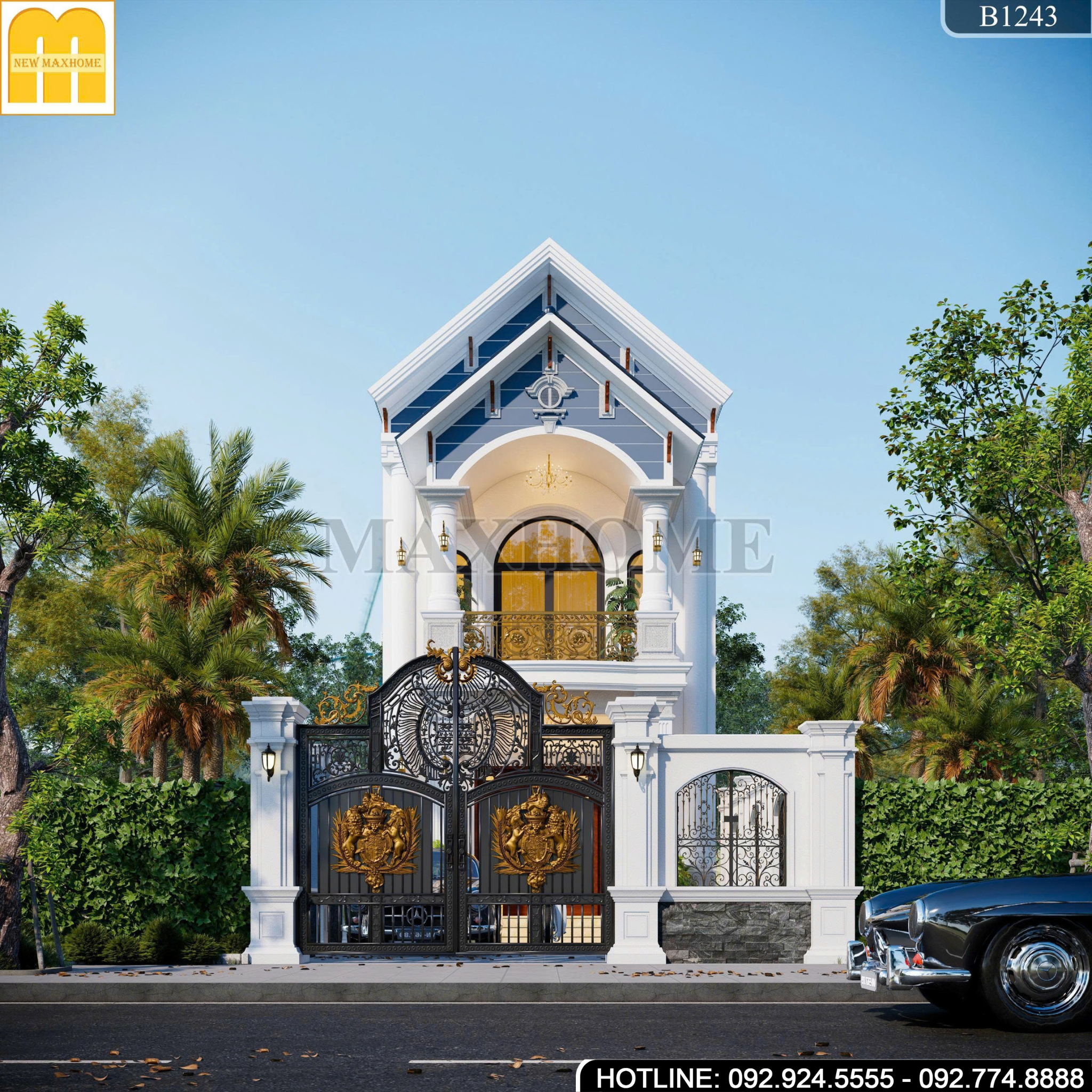 Thiết Kế Nhà 2 Tầng Mái Thái | MH47161
