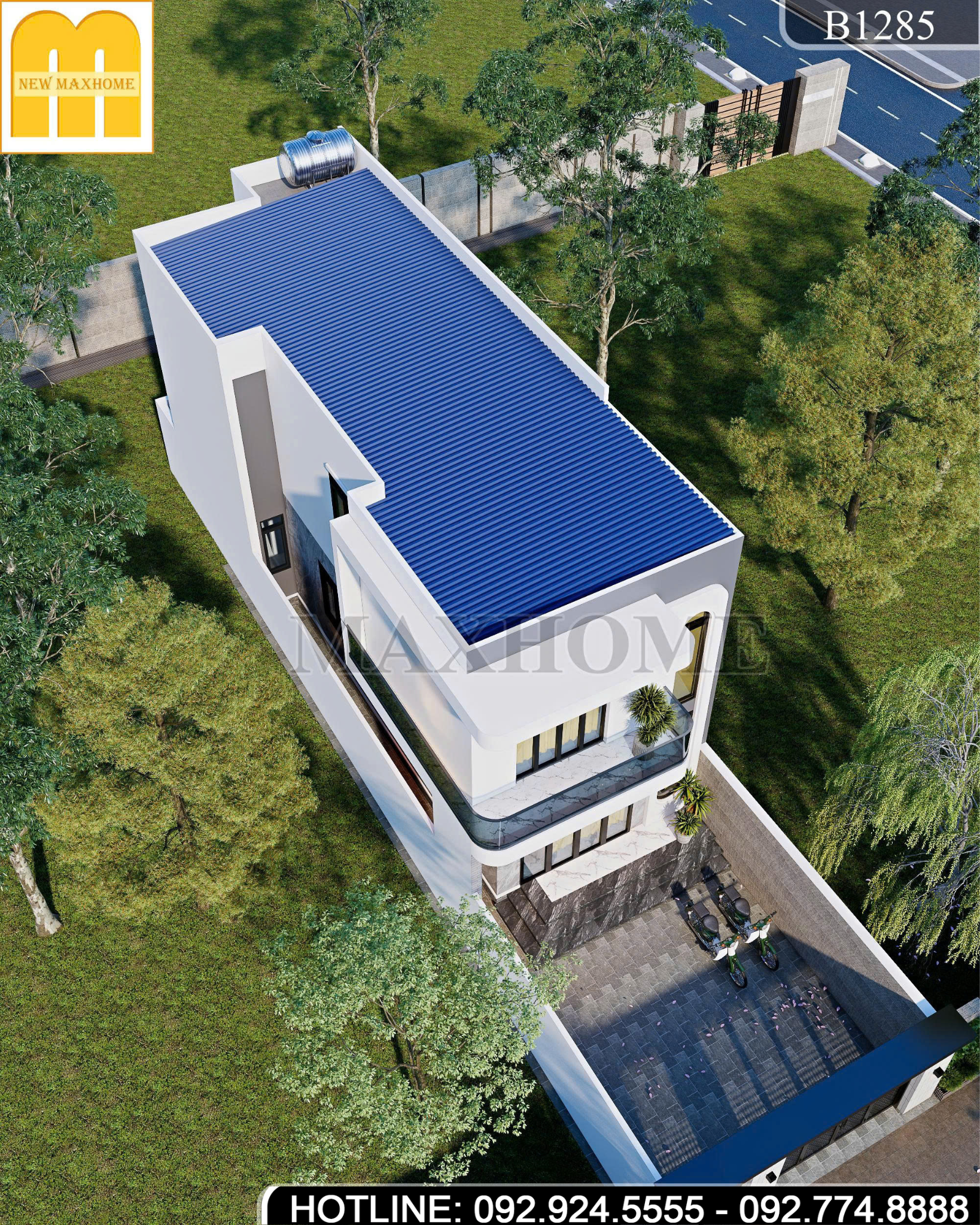 Mẫu nhà phố 2 tầng