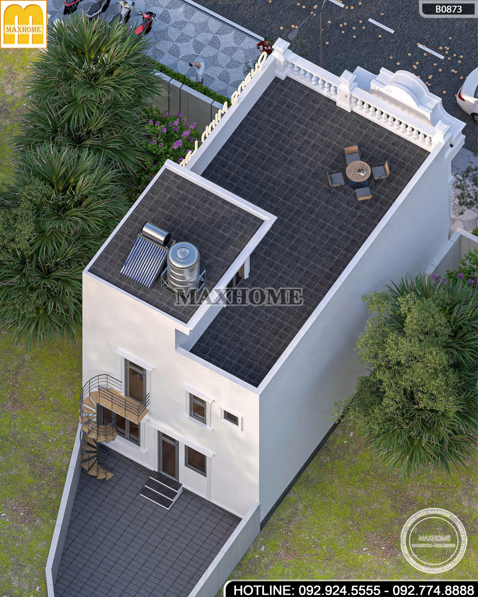 Mẫu Nhà 2 Tầng Tân Cổ Điển | MH46864