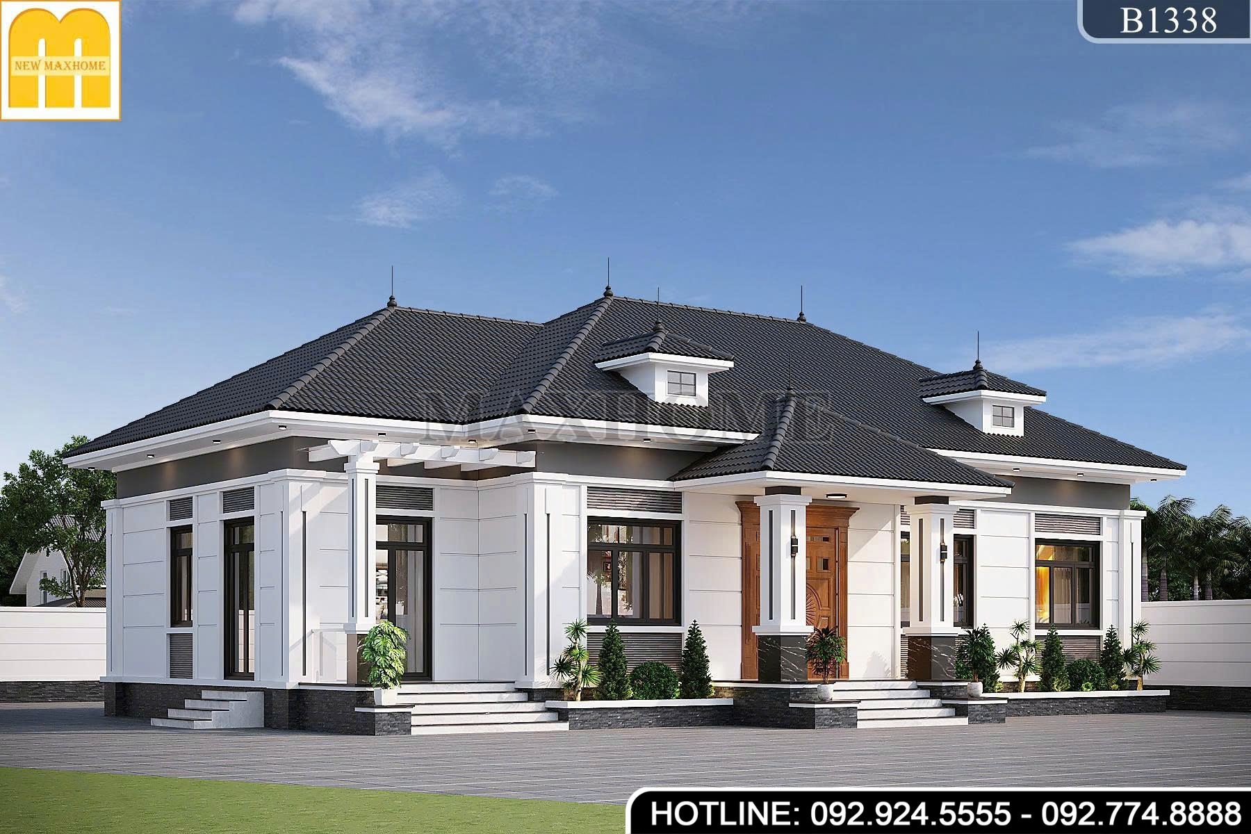 Gợi ý Mẫu Nhà Vườn Cấp 4 Chi Phí Tiết Kiệm, Sang Trọng | MH47120