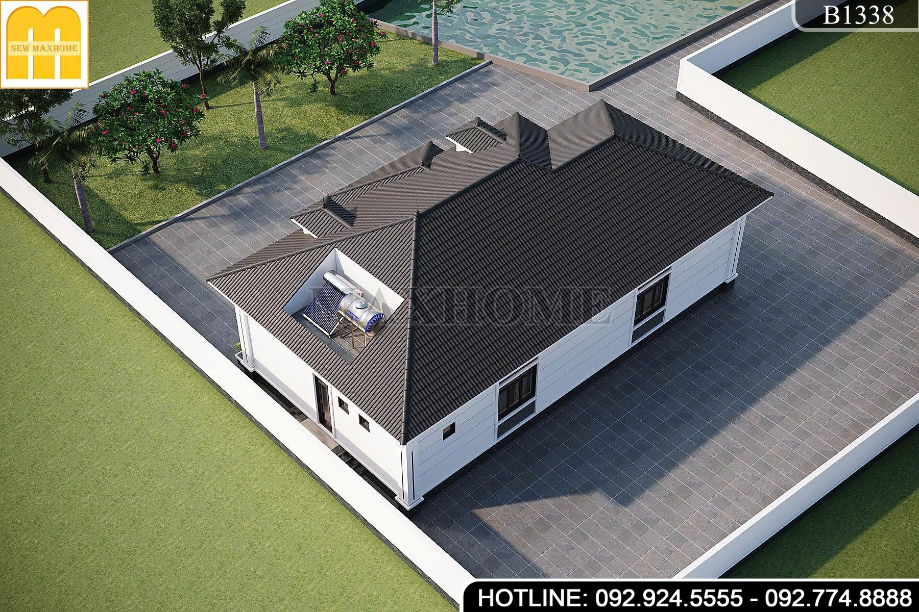 Gợi ý Mẫu Nhà Vườn Cấp 4 Chi Phí Tiết Kiệm, Sang Trọng | MH47120