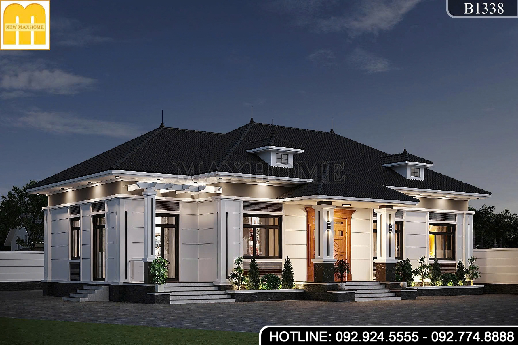Gợi ý Mẫu Nhà Vườn Cấp 4 Chi Phí Tiết Kiệm, Sang Trọng | MH47120