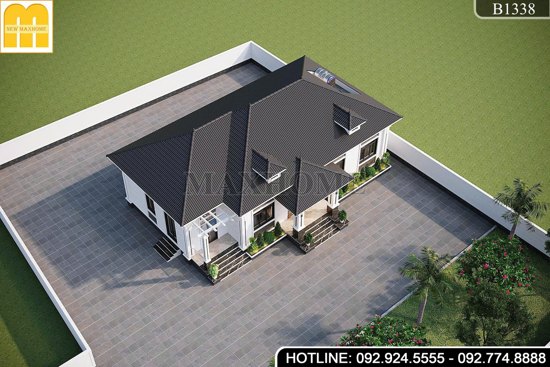 Gợi ý Mẫu Nhà Vườn Cấp 4 Chi Phí Tiết Kiệm, Sang Trọng | MH47120