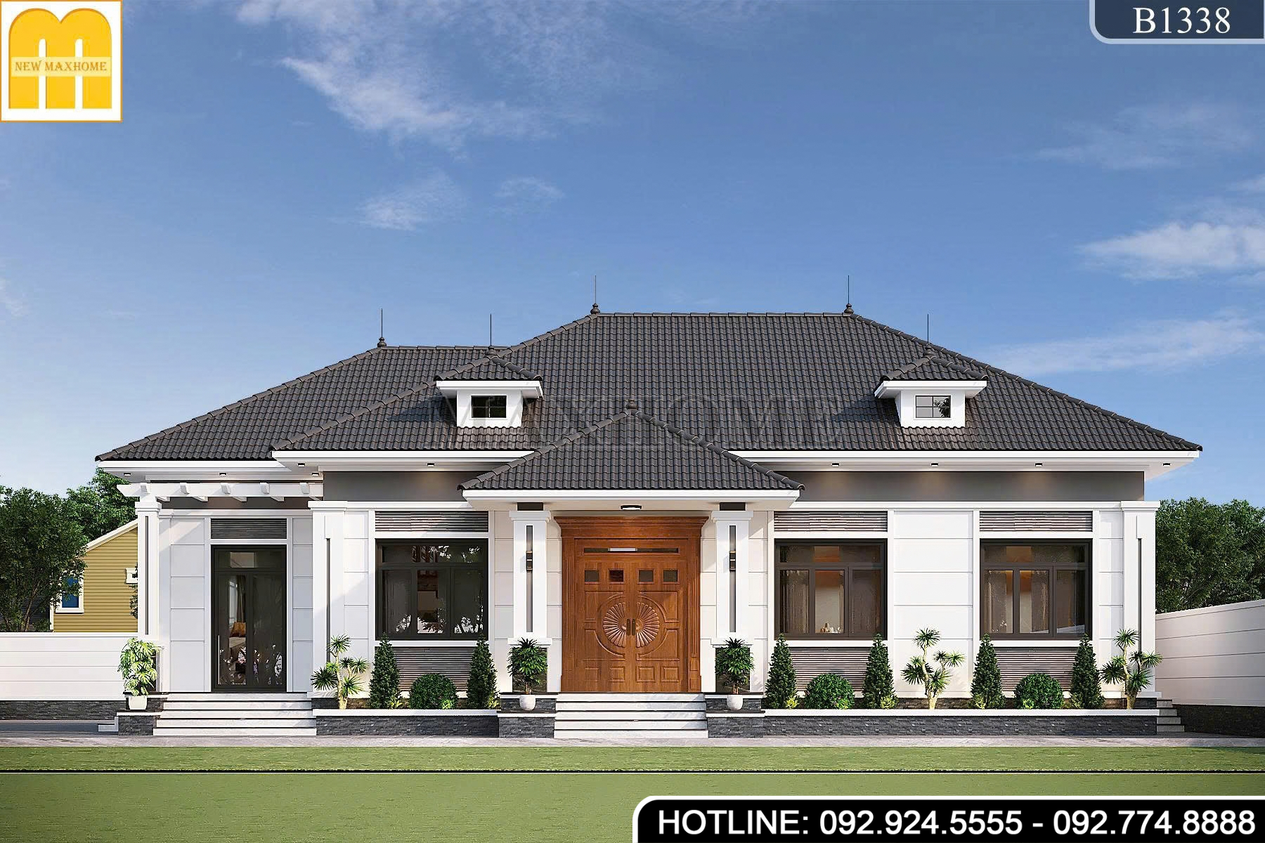 Gợi ý Mẫu Nhà Vườn Cấp 4 Chi Phí Tiết Kiệm, Sang Trọng | MH47120