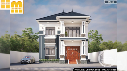 Mẫu 2 tầng mái Nhật hiện đại, sang trọng, không lỗi thời | MH47082
