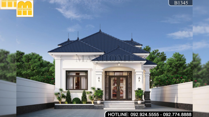 Mẫu cấp 4 Tân cổ điển tiết kiệm chi phí tại Đồng Tháp