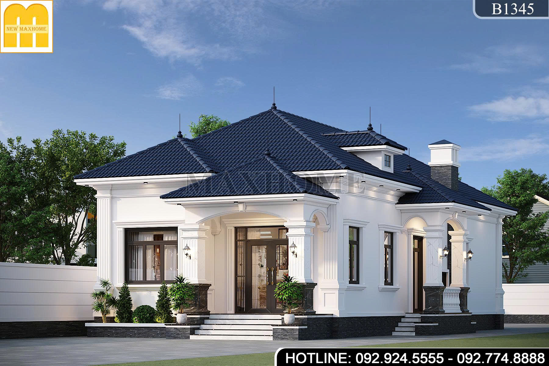 Mẫu cấp 4 Tân cổ điển tiết kiệm chi phí tại Đồng Tháp