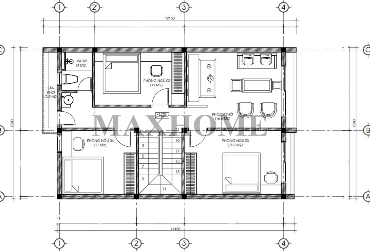 Mẫu nhà 2 tầng mái Bằng đang được ưa chuộng hiện nay