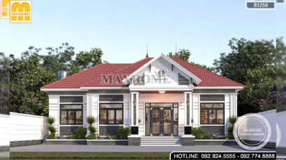 Mẫu nhà vườn 1 tầng độc lạ tại Thanh Hóa