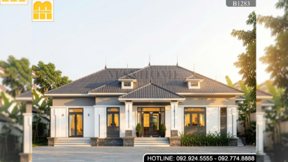Mẫu nhà vườn mái Nhật 1 tầng đẹp mê, không thể rời mắt