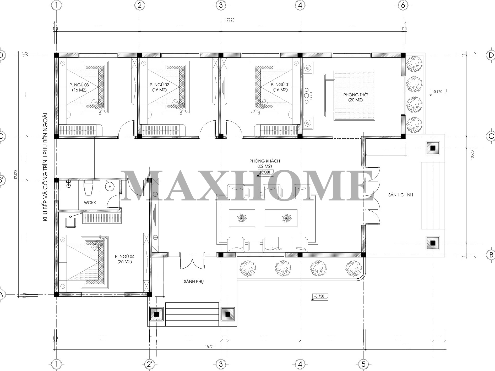 Mẫu nhà vườn mái Thái Tân Cổ được ưa chuộng tại Thanh Hóa