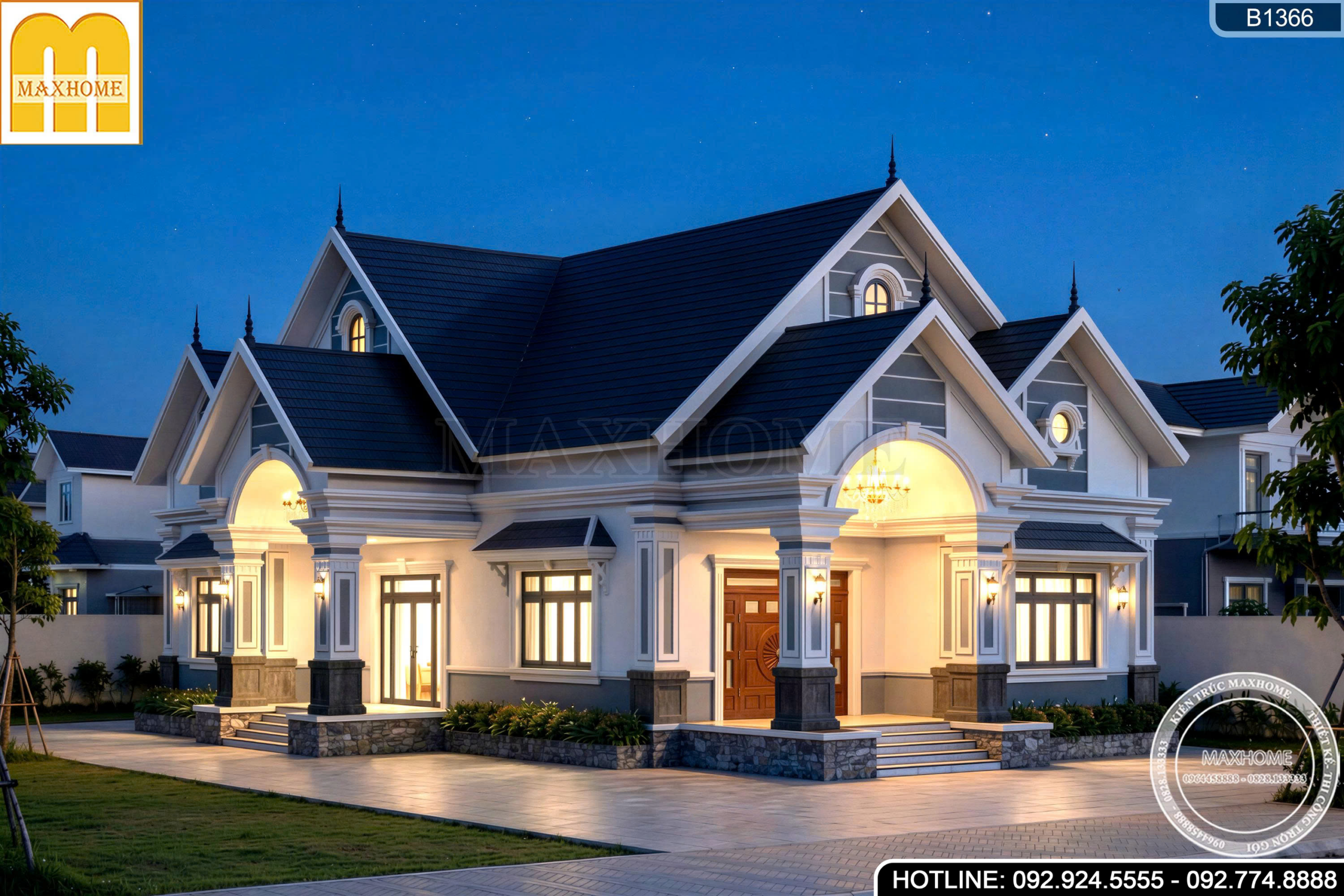 Mẫu nhà vườn mái Thái Tân Cổ được ưa chuộng tại Thanh Hóa