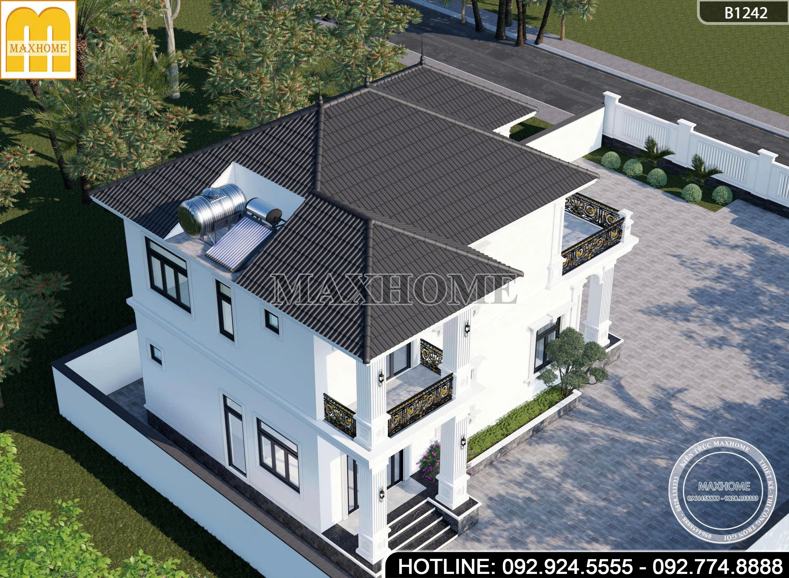 Nhà 2 tầng mái Nhật tân cổ điển sang trọng, đẳng cấp | MH47058
