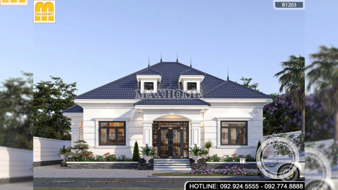 Thiết kế mẫu mái Nhật tân cổ điện siêu đẹp, siêu sang | MH47106