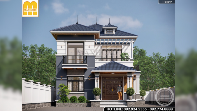 Mẫu nhà 2 tầng mái Nhật được lựa chọn năm 2027 | MH01686