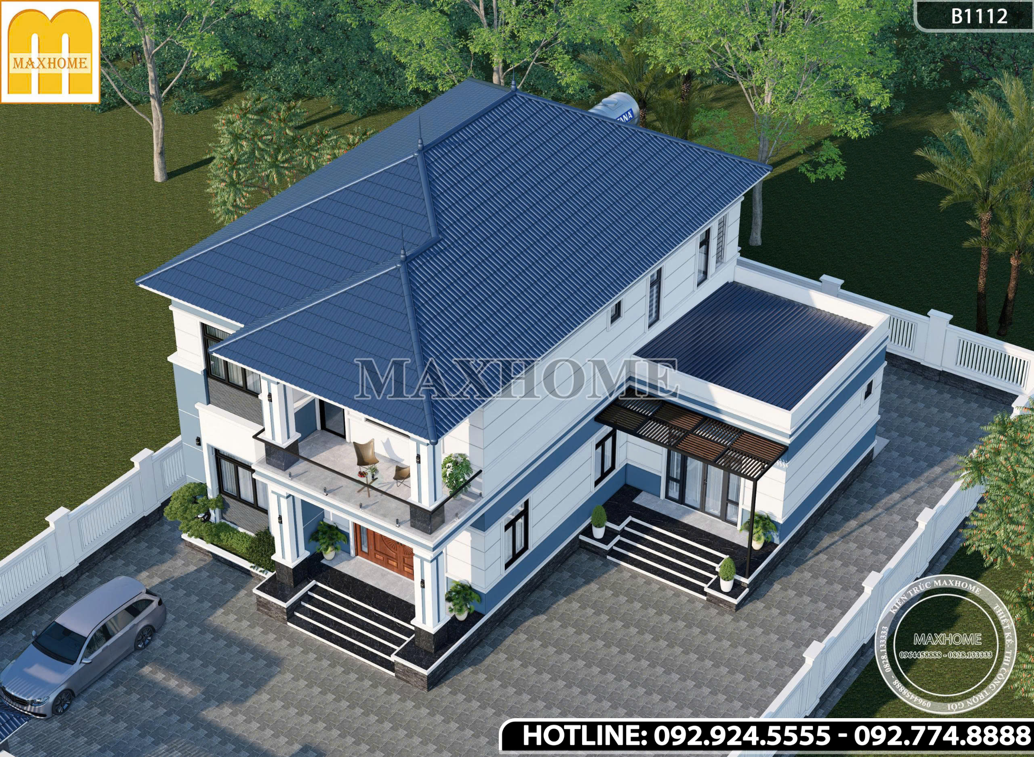 Nhà 2 Tầng Mái Nhật | MH46929