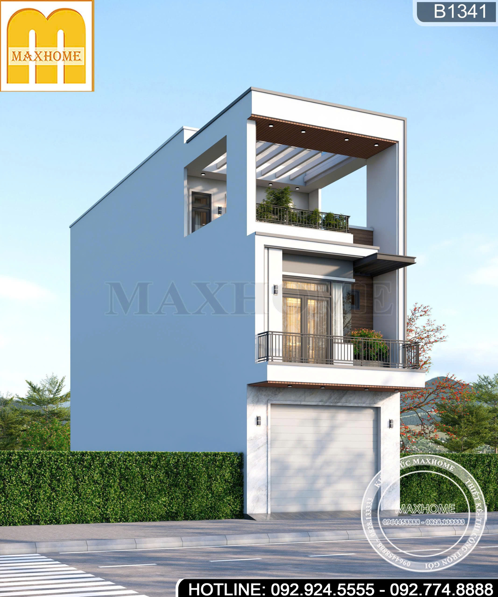 Mẫu nhà phố 3 tầng | MH 47167