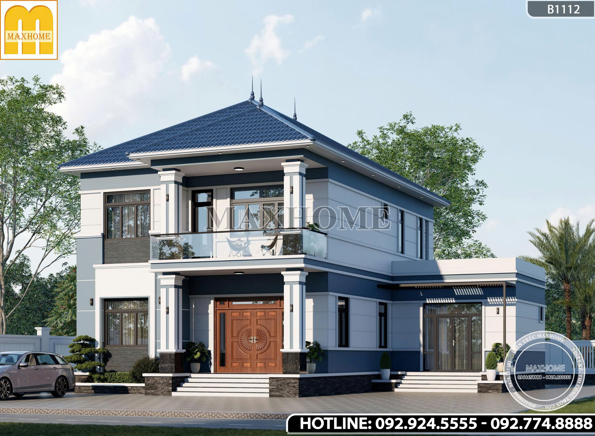 Nhà 2 Tầng Mái Nhật | MH46929