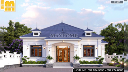 Chiêm ngưỡng mẫu nhà vườn cấp 4 tân cổ điển mái Nhật siêu đẹp | MH47195