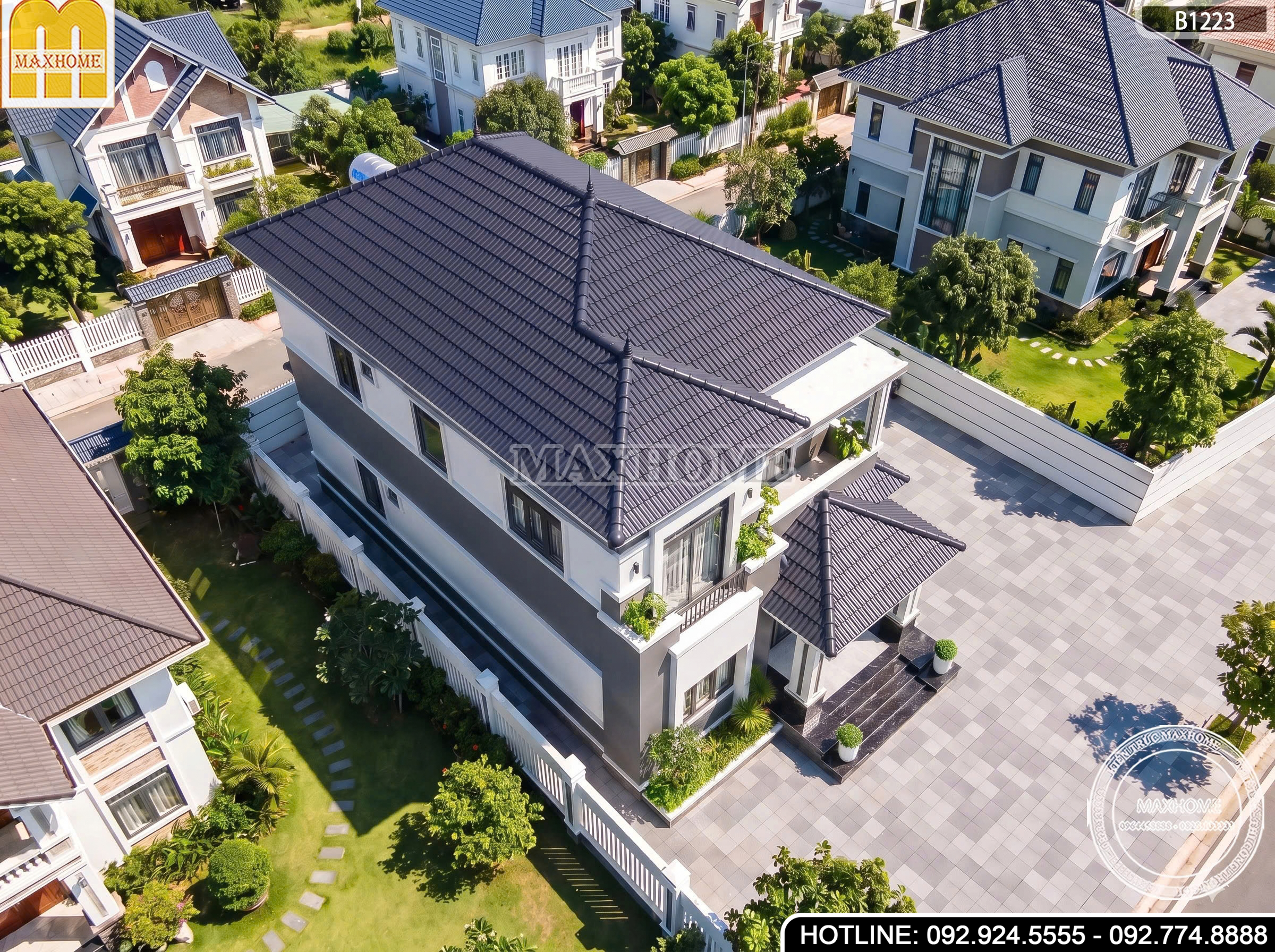HOT ! Thiết kế 2 tầng mái Nhật được ưa chuộng 2026 | MH47136