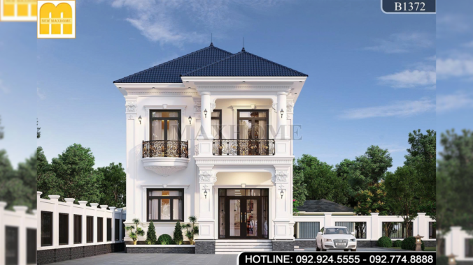 Mẫu 2 tầng mái Nhật tân cổ 4 phòng ngủ thu hút mọi ánh nhìn